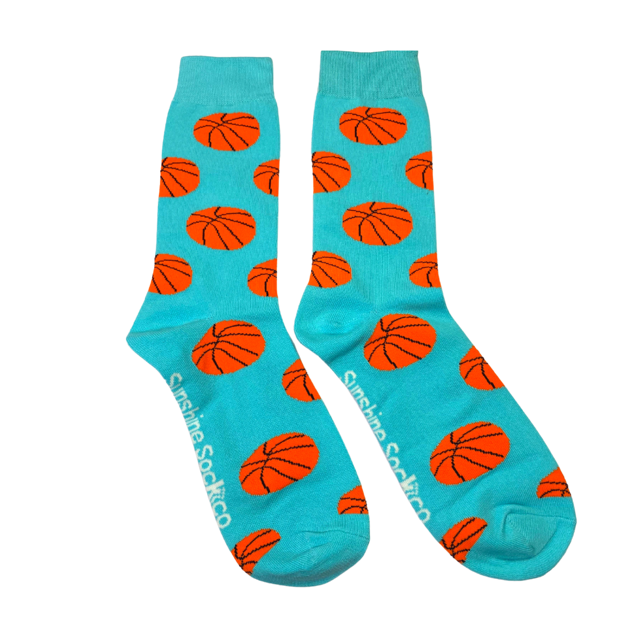 Aqua Crazy Basketball Socks