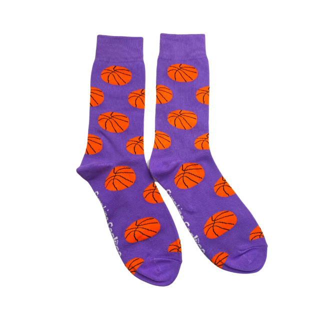 Purple Crazy Basketball Socks