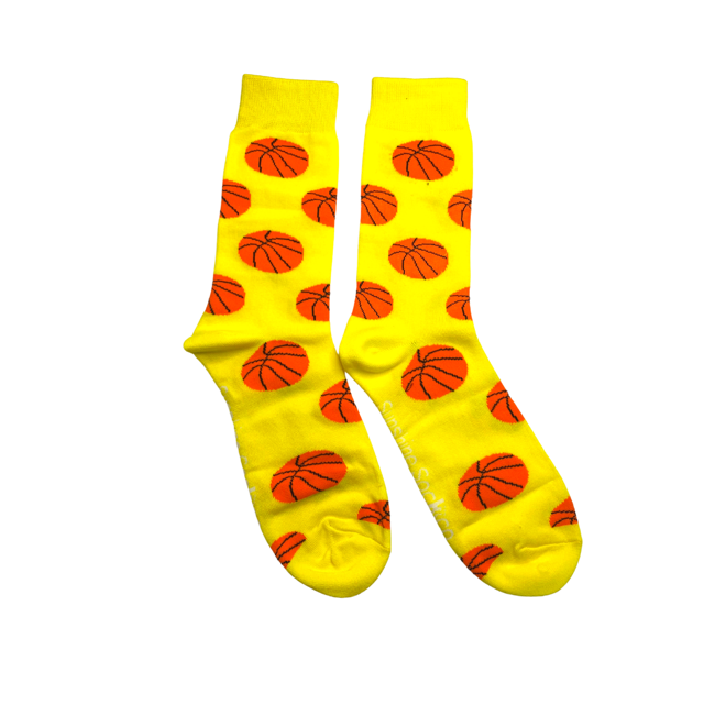 Yellow Crazy Basketball Socks