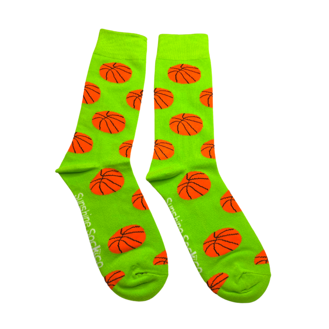 Green Crazy Basketball Socks