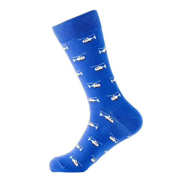 Blue Helicopter Happy Socks